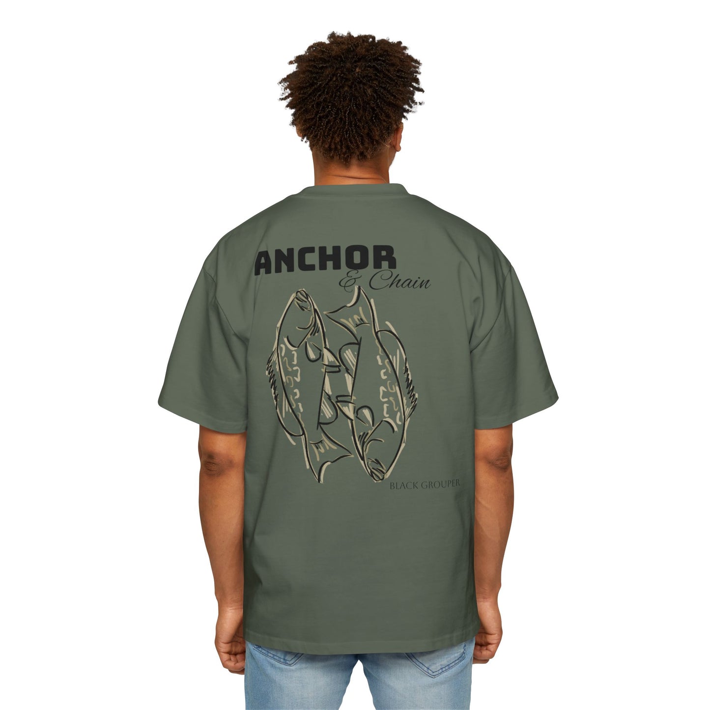 Black Grouper Oversized Tee