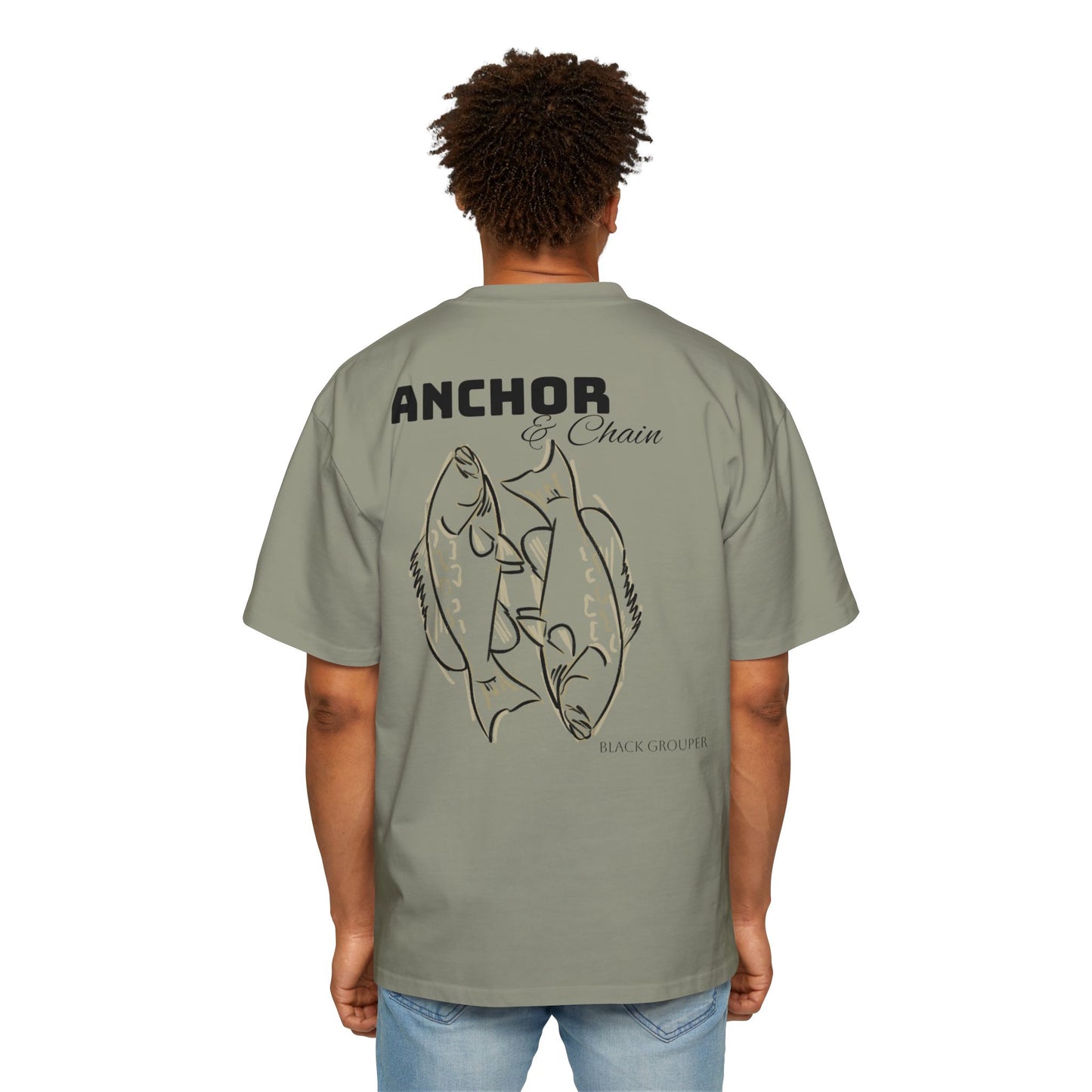Black Grouper Oversized Tee