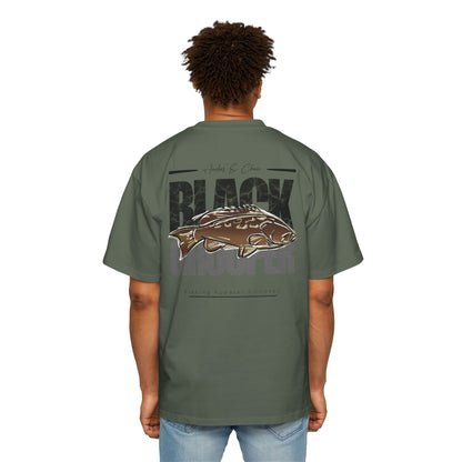 Black Grouper Heavy Cotton Oversized Graphic Tee