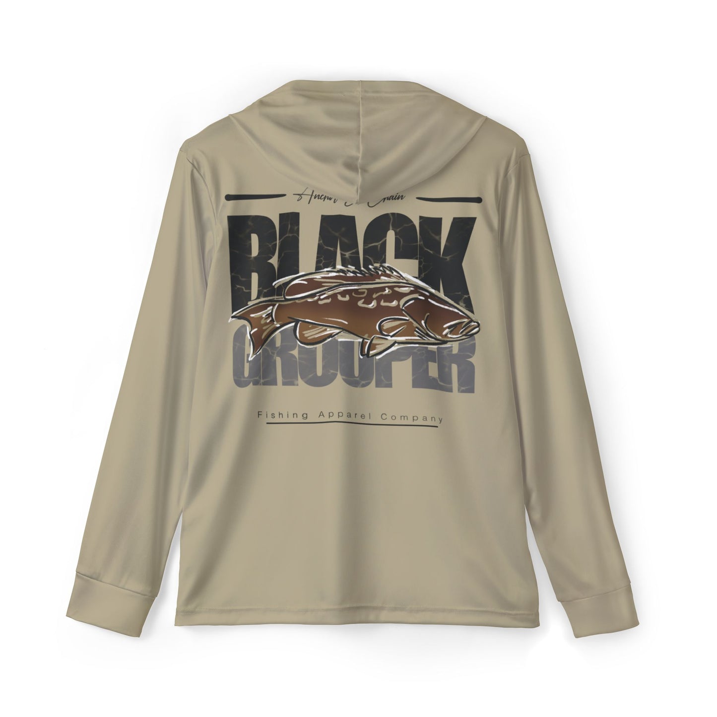 Black Grouper Graphic Men's Performance Hoodie
