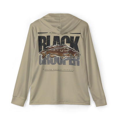 Black Grouper Graphic Men's Performance Hoodie
