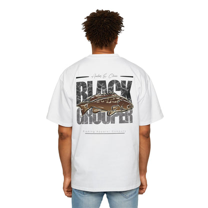 Black Grouper Heavy Cotton Oversized Graphic Tee