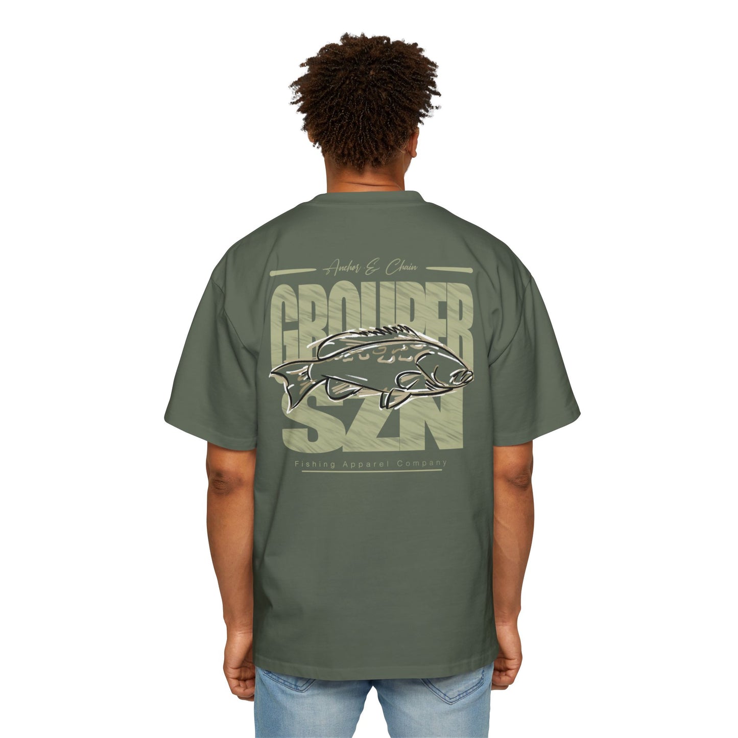 Grouper SZN Heavy Cotton Oversized Graphic Tee