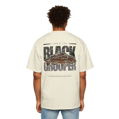 Black Grouper Heavy Cotton Oversized Graphic Tee