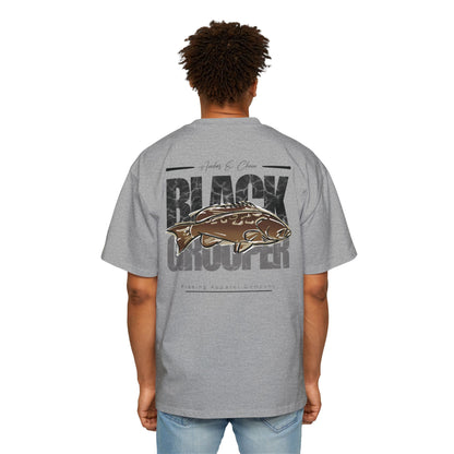 Black Grouper Heavy Cotton Oversized Graphic Tee