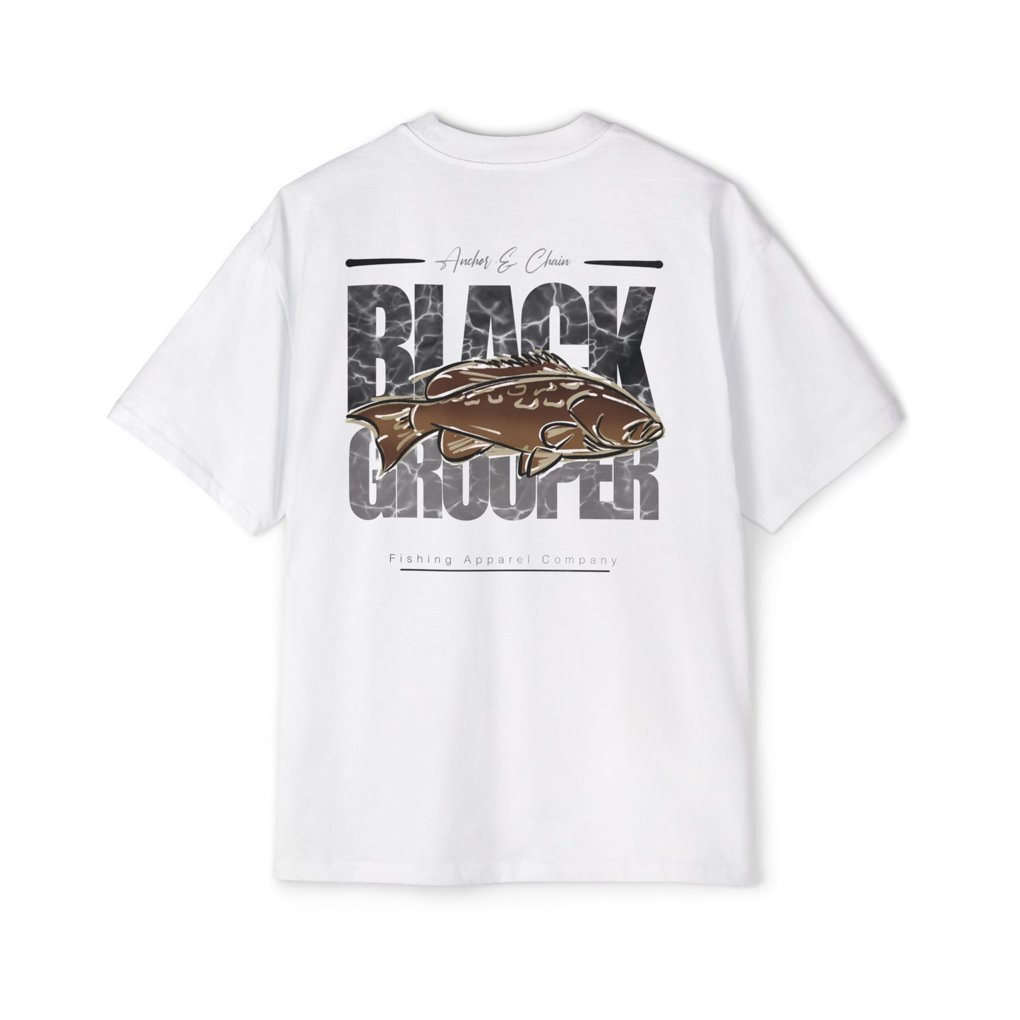 Black Grouper Heavy Cotton Oversized Graphic Tee