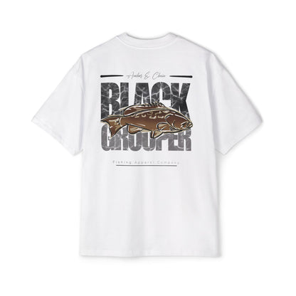 Black Grouper Heavy Cotton Oversized Graphic Tee